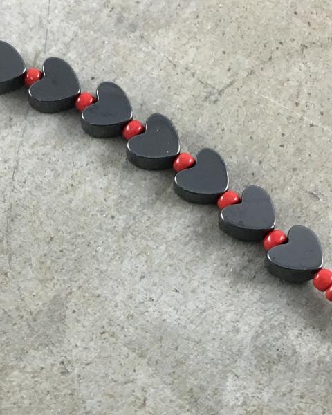 Tiny Hematite Heart Bracelet picture