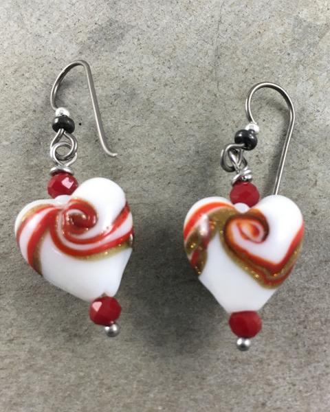 Lampwork Earrings with Niobium Ear Wires (Silver)