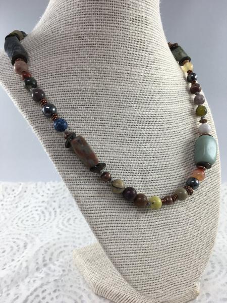 Colorful Semi-Precious Stone Necklace