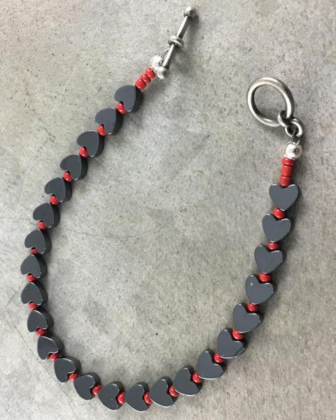 Tiny Hematite Heart Bracelet picture