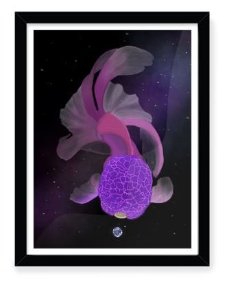 Art Print - Cosmic Brain Fish picture
