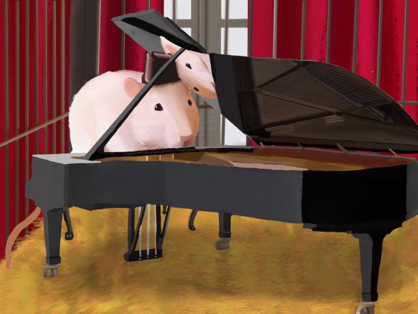 Travel Mug - Piano Rat