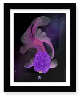 Art Print - Cosmic Brain Fish picture