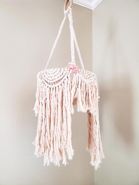 Macrame crib mobile picture