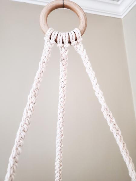 Macrame crib mobile picture