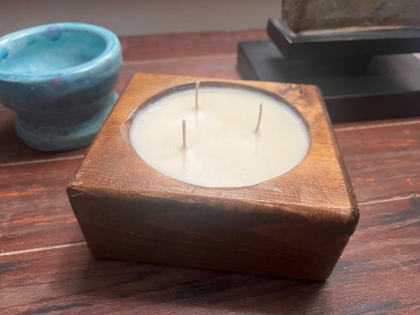 3 Wick Block Candle picture