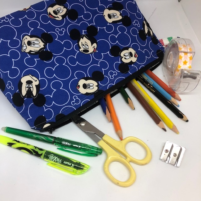 Disney Themed Wide Bottomed Zipper Pouch Large picture