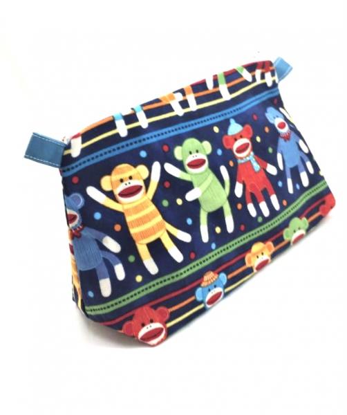 Retro and Childhood Wide Bottomed ZIpper Pouches Large picture