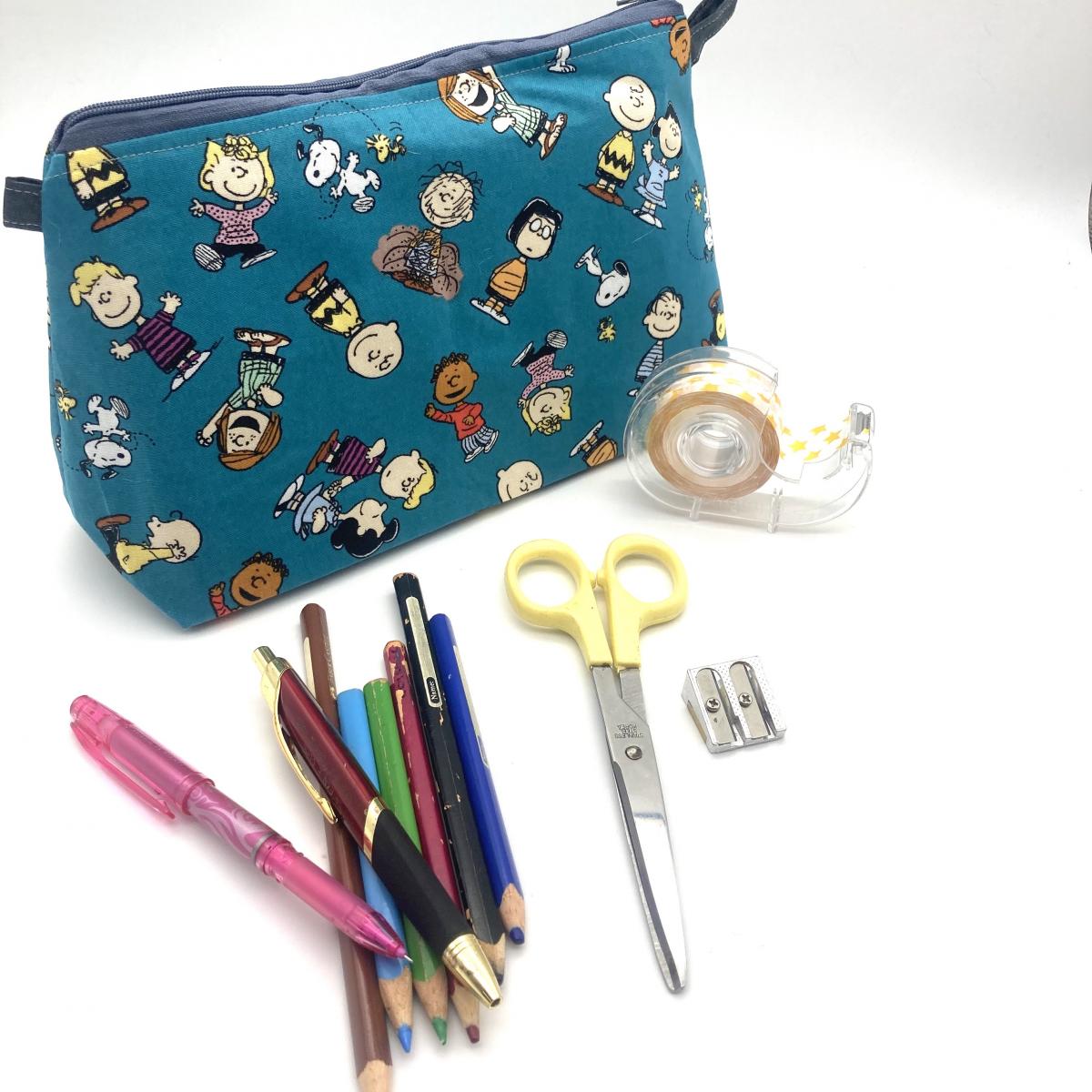 Cartoon and TV Show Wide Bottomed Zipper Pouches Large picture