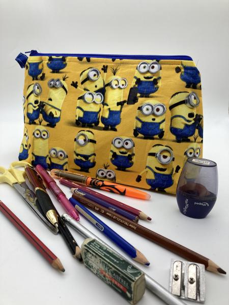 Cartoon and TV Show Wide Bottomed Zipper Pouches Large