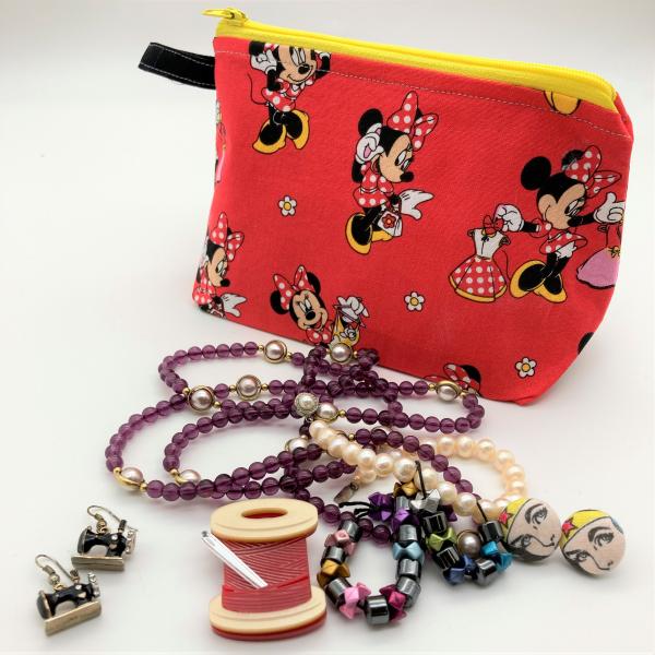 Disney Themed Wide Bottomed Zipper Pouches Medium picture