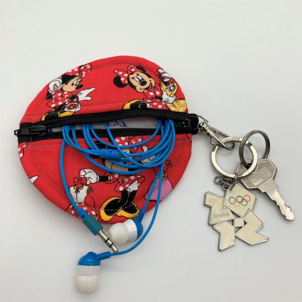 Disney Themed Round Key Chain Pouches, picture