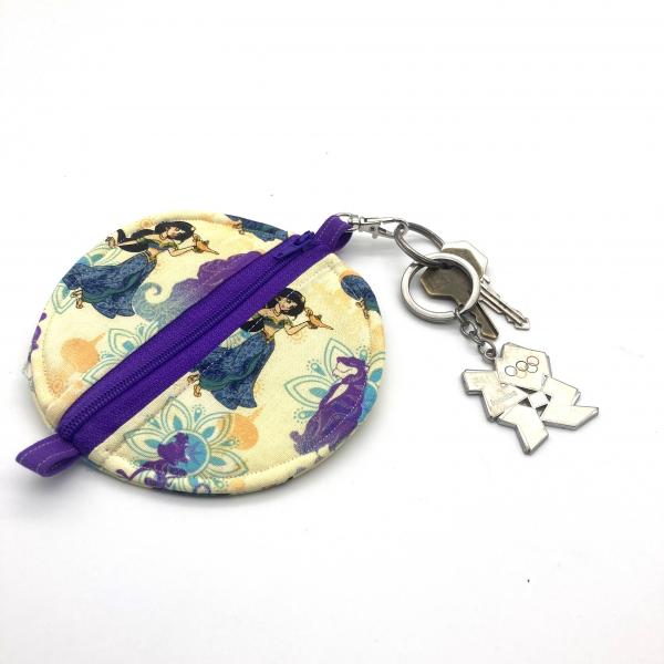 Disney Themed Round Key Chain Pouches,