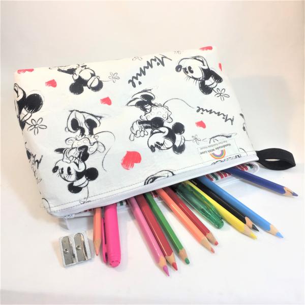 Disney Themed Wide Bottomed Zipper Pouch Large picture