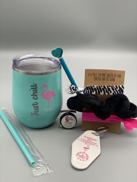 Flamingo - Wine Tumbler Gift Set picture