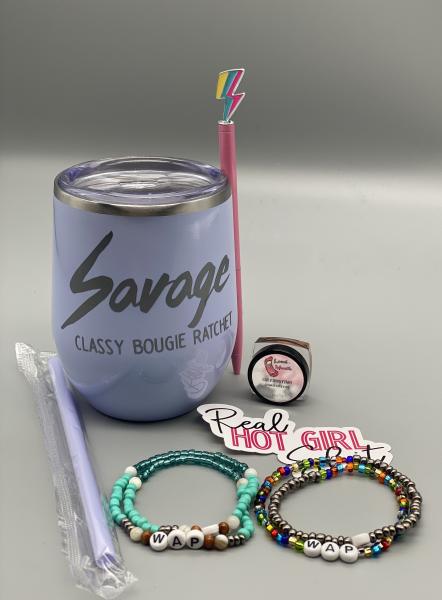 Hot Girl Summer - Wine Tumbler Gift Set picture