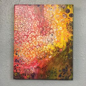 Scales Acrylic Pour - 8x10 picture