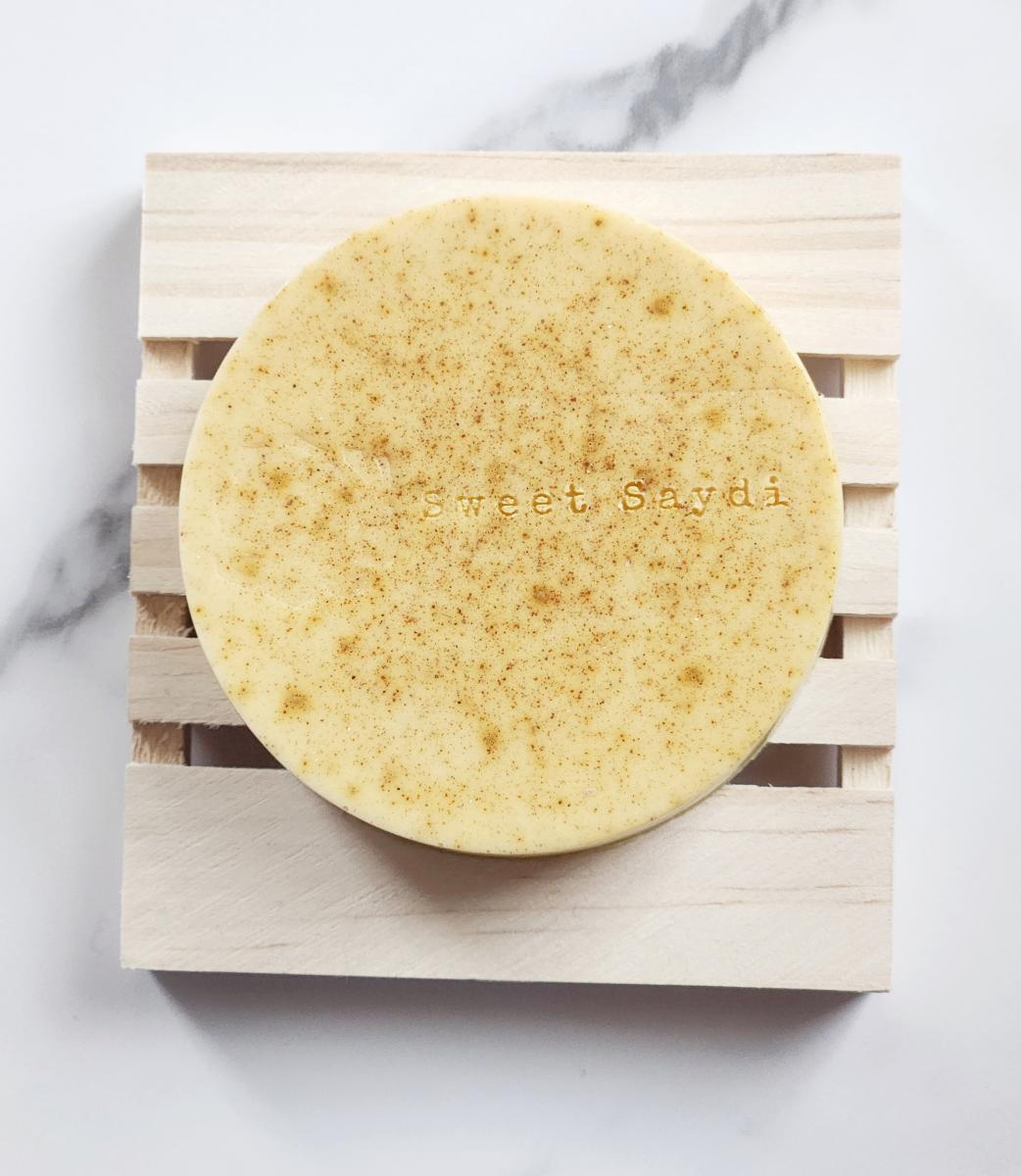 Shea Butter Turmeric Face Cleansing Bar- Brightening, Dark Spots picture