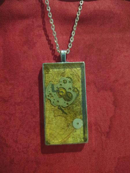 OOAK Steampunk Pendant in Box - 4 picture