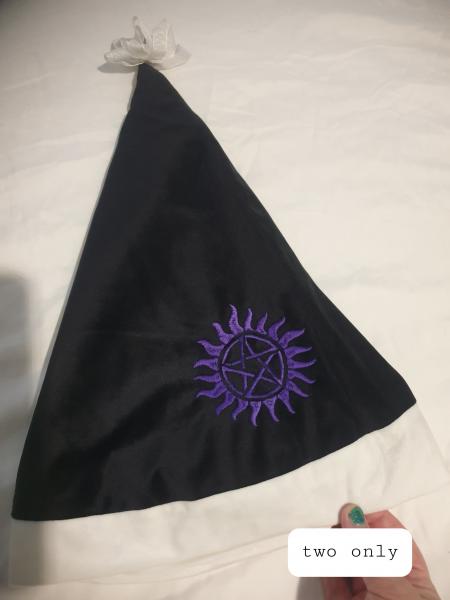 Purple Anti Possession Santa Hat