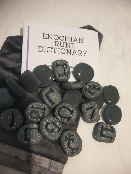 Enochian Rune Set -  Simulation Stone picture