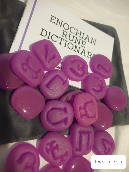 Enochian Rune Set - Purple to Pink picture