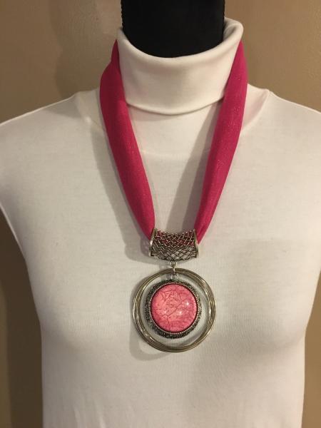 Hot Pink Stretch Necklace