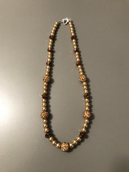 Gold tone Disco Necklace