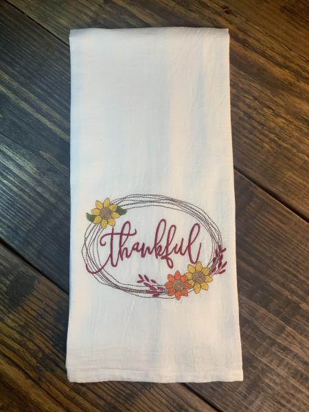 Grateful, Thankful, Blessed Kitchen Towels picture