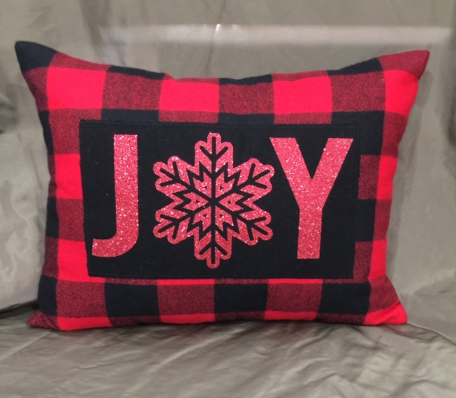 JOY Christmas pillow