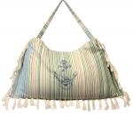 Green/Black/Ivory Turkish Beachable - Customizable 3 in 1 beach towel, tote bag, chair cover