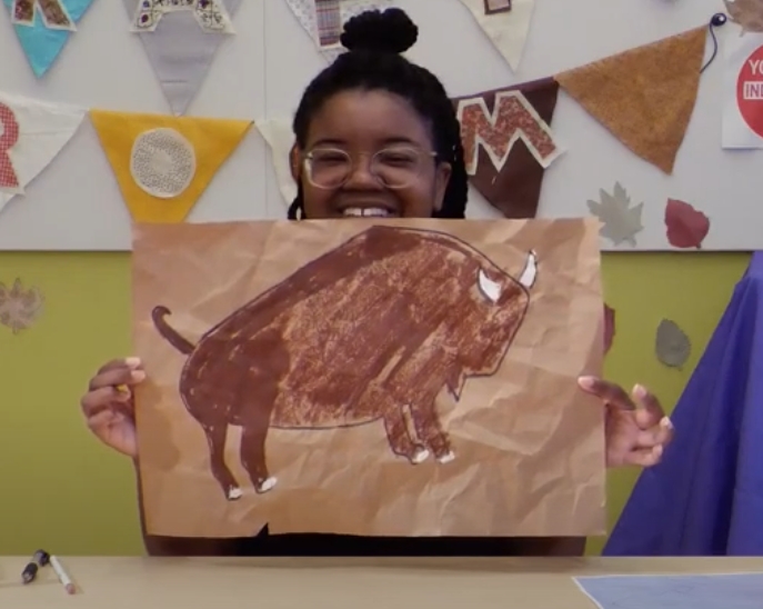 Mo History Museum: Bison Painting Craft picture