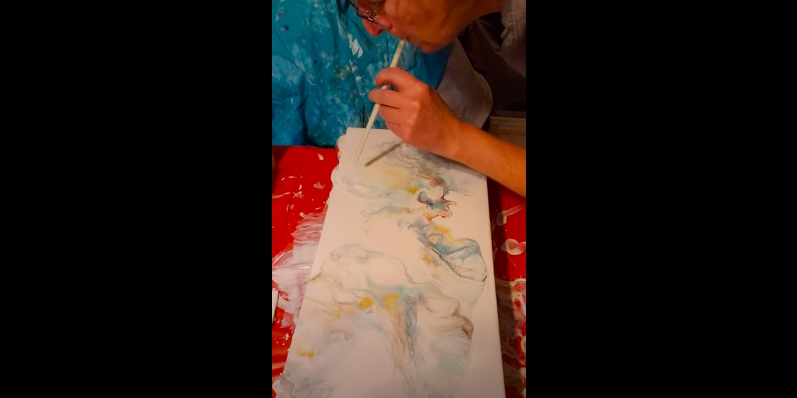 Holly Ross: Dutch Pour Acrylic Painting picture