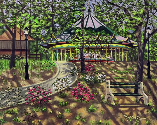 Forest Park Carousel - Framed Print picture