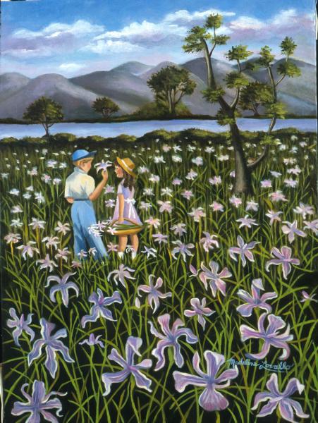 In a Field of Wild Irises