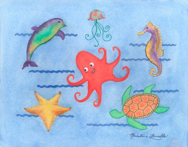 Under the Sea - Red Octopus picture