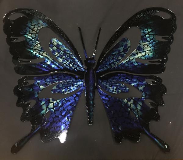 Medium Multi Blue Butterfly