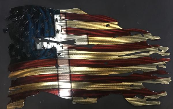 Cross Tattered Flag