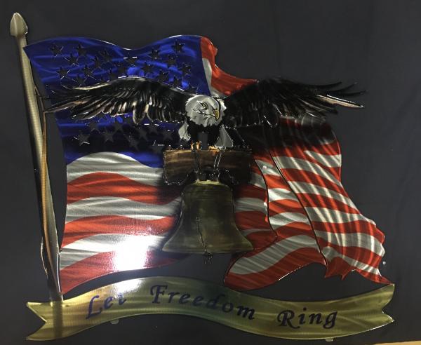 Let Freedom Ring Eagle Flag picture