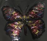 Medium Multi Color Purple Butterfly