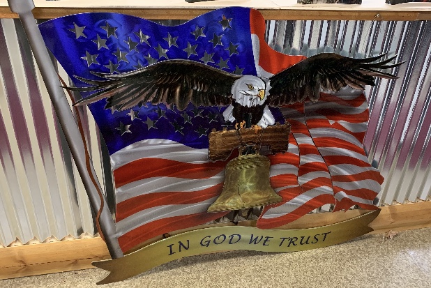 Aluminum Eagle Flag