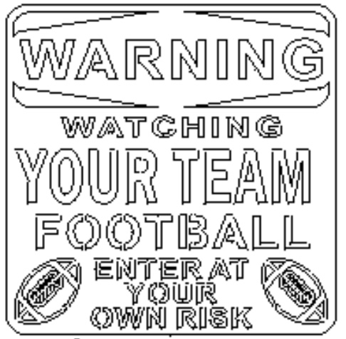 Warning Football picture