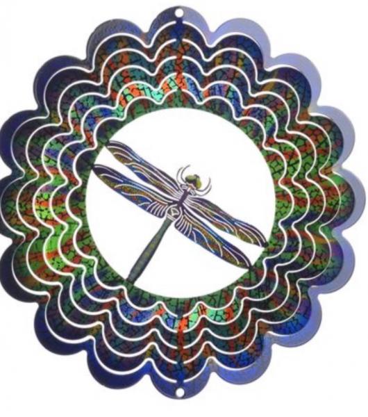 Blue Dragonfly Hanging Wind Spinners picture