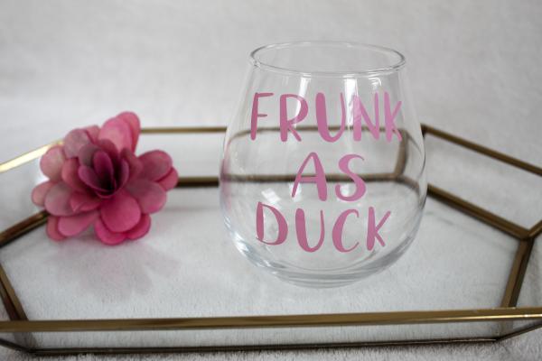 Frunk as Duck Wine Glass picture