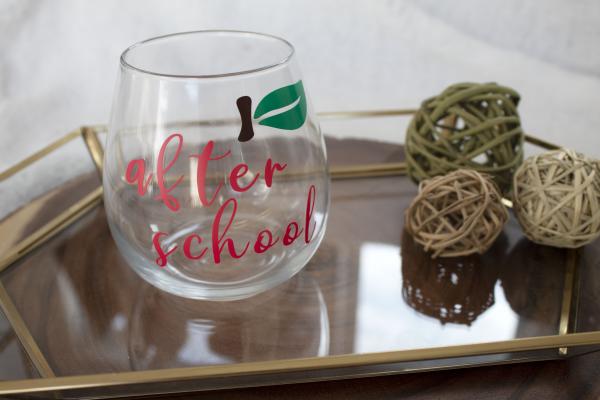 After School Wine Glass