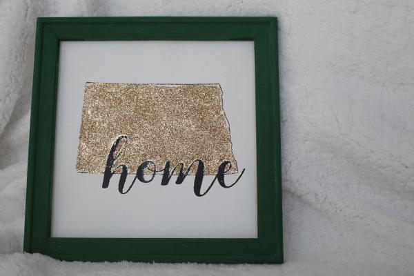 Glitter Home Canvas Sign picture