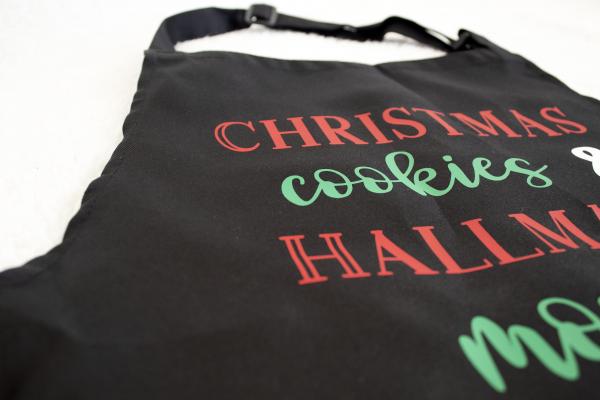 Christmas Cookies and Hallmark Movies Apron picture