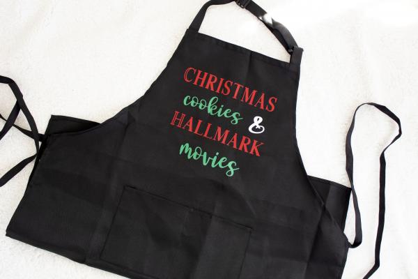 Christmas Cookies and Hallmark Movies Apron picture