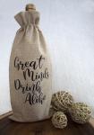 Great Minds Drink Alike Wine Bag