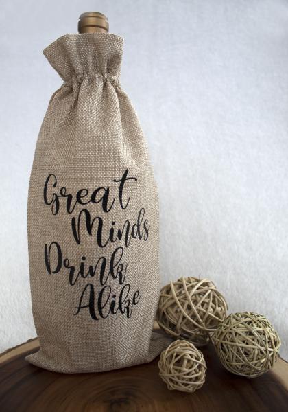 Great Minds Drink Alike Wine Bag picture